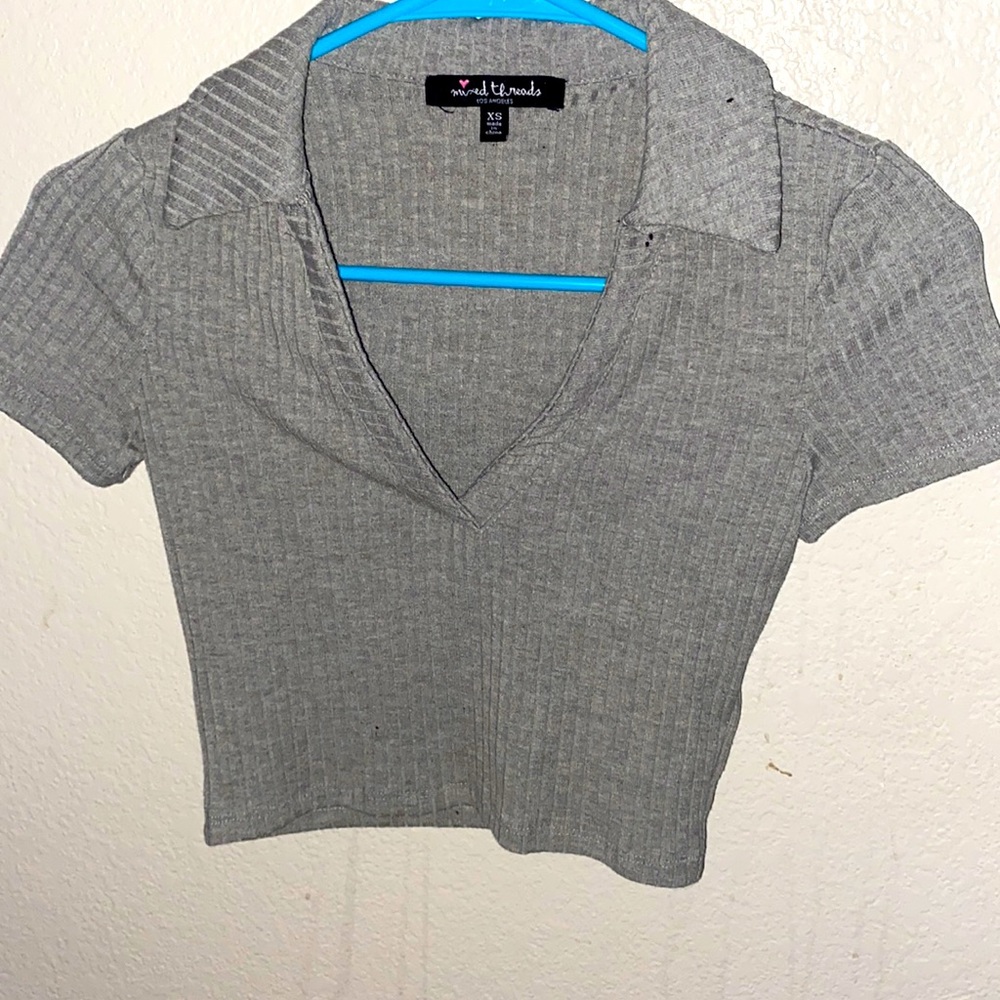 V Neck Crop Top